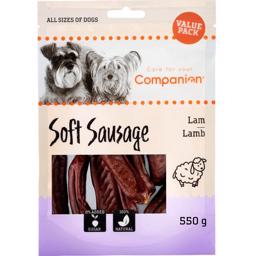 Companion Soft Sausage Läcker Korv med Lamm 550g