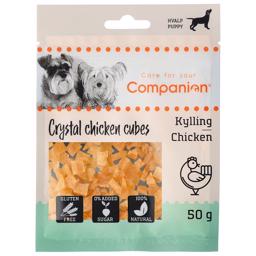 Companion Puppy Crystal Kycklingkuber i små kycklingbitar 50g