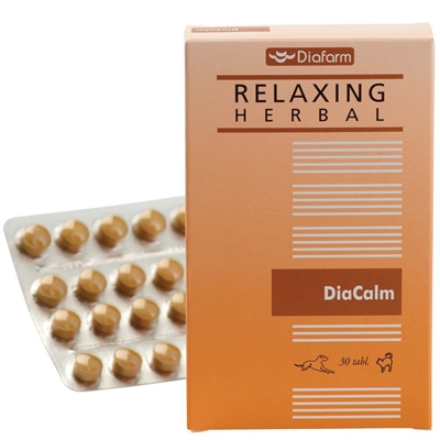 Diafarm Relaxing Herbal DiaCalm Tabletter För Lugn Hund & Katt 30st