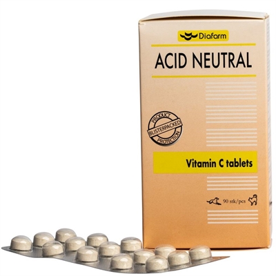 Diafarm Acit Neutral Vitamin-C Tabletter För Hund & Katt 90st