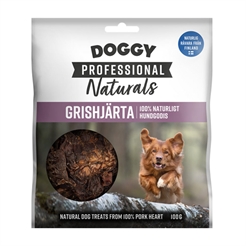Doggy Professional Naturals 100% Nordisk Grishjärta 100g