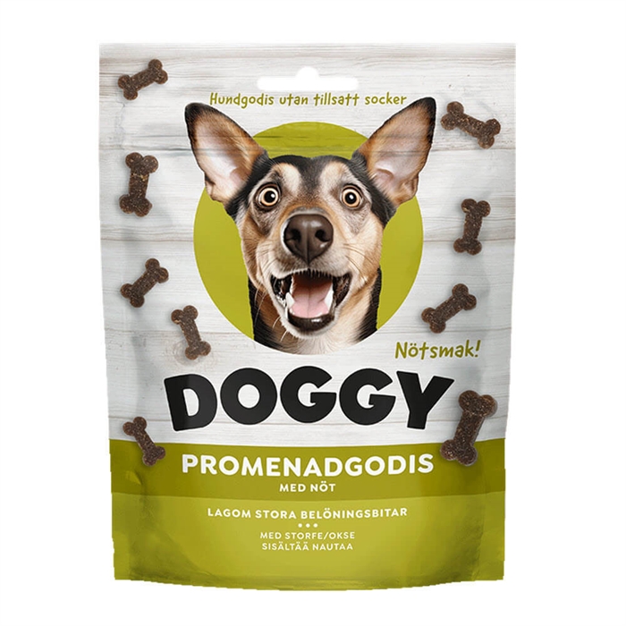 Doggy Kornfria Promenadgodis Med Nötkött 150g