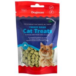 Dogman Cat Treats Frystorkade Torskbett 30g - HUNDPRODUKTER
