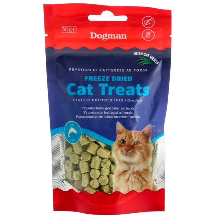 Dogman Kattgodis Frystorkade Torskbitar 30g