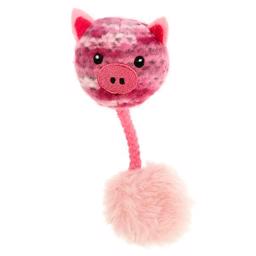 Dogman Fuzzy Pink Pig 8 cm Cat Toy