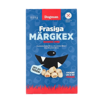 Dogman Krispiga Märgkex Mix Mini Läcker Hundkex 500g