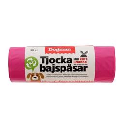 Dogman Høm Høm Fartpåsar Med Handtag Rosa 50 st
