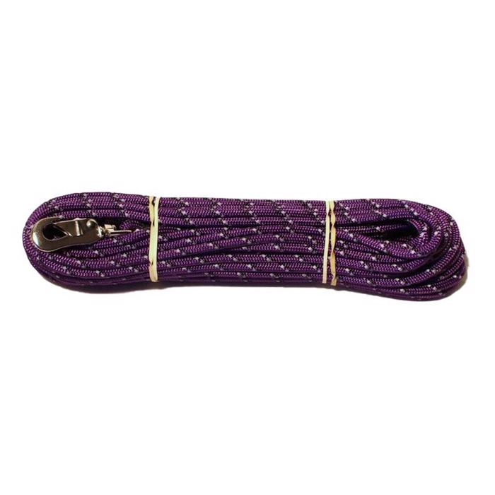 Alac Spårlina För Träning och Promenad Lila med Reflex 15m