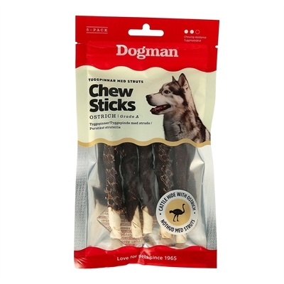Dogman TUGG Tuggpinnar Med Struts Omsvept Runt 5 st SMALL