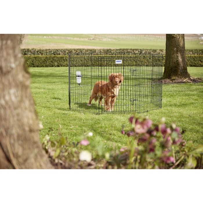 Valpar Park Hundegård DogPark 3 Modell 107 cm Svart