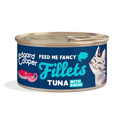 Edgard Cooper CAT Feed Me Fancy Fileter med Tonfisk & Bläckfisk 70g