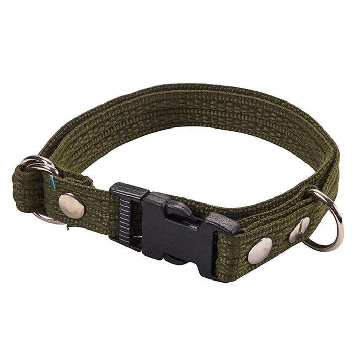 Fenriz Webbing Click Halsband i GRÖN