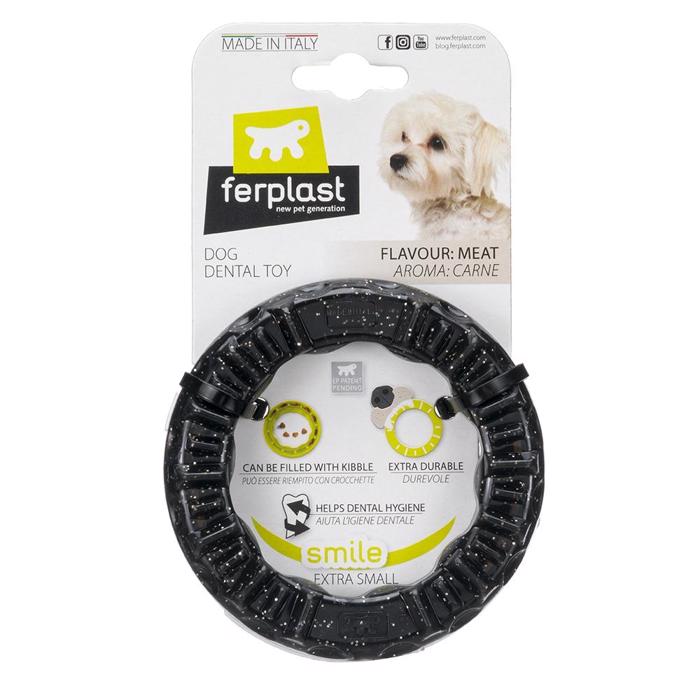 Ferplast Smile Dog Dental Ring Rengör tänderna med aktivering XSMALL