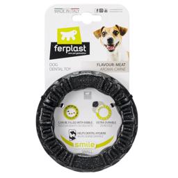 Ferplast Smile Dog Dental Ring Rengör tänderna med aktivering LILLA