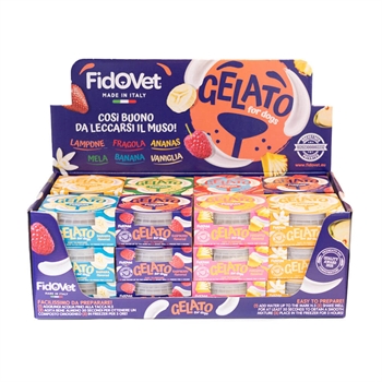 FidOvet Gelato Hundglass Storköp Display MIX 24 st