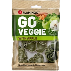 Flamingo Veggie Tandrensande Snack Äpple Small 8st