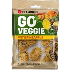 Flamingo Veggie Tandrensande Snack Ananas Small 8st