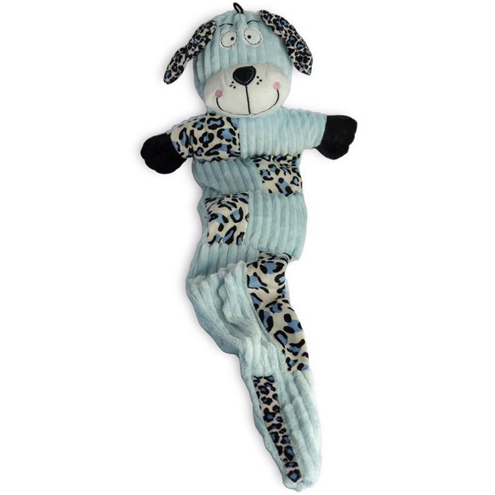 PartyPets FlatHeads Teddy Bears With Cool Sounds & Mysig BLÅ 80cm