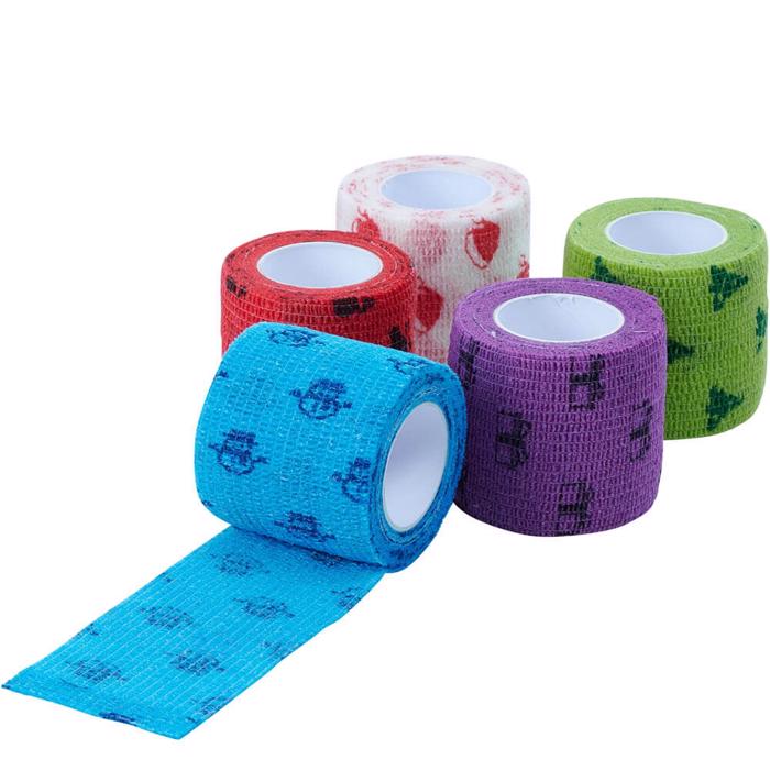 Kruuse Fun Flex Pet Självhäftande Bandage Flexibel 5 cm Christmas Julkul