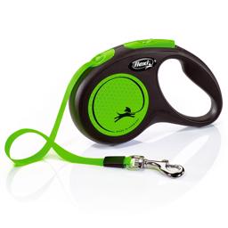 Flexi New Neon Ribbon Line Neon Green S 5 Meter Max 15 Kg