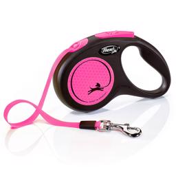 Flexi New Neon Ribbon Line Neon Pink S 5 Meter Max 15 Kg