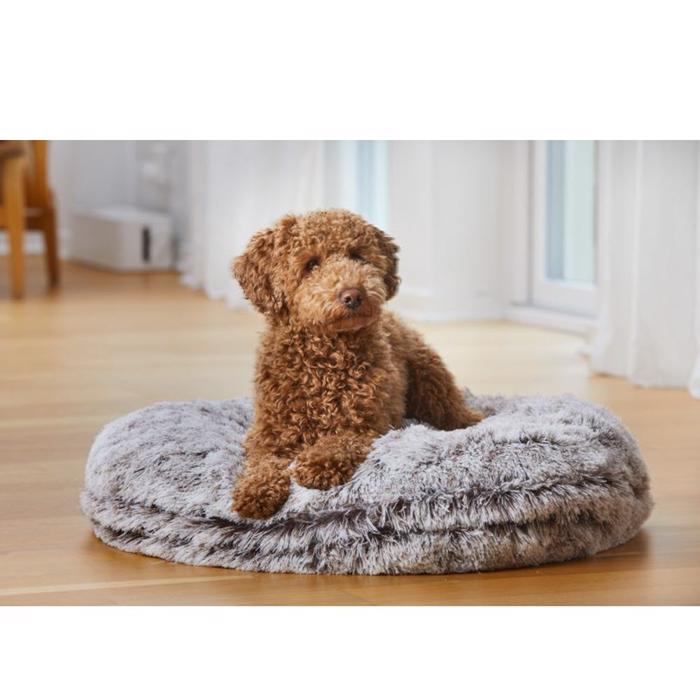 Fluffy Donut Comfort Dog Bed med Memoryfoam Beige