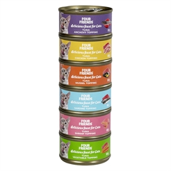 Four Friends Delicious Feast For Cats Toppings Till Katten 6-Pack 6x85g
