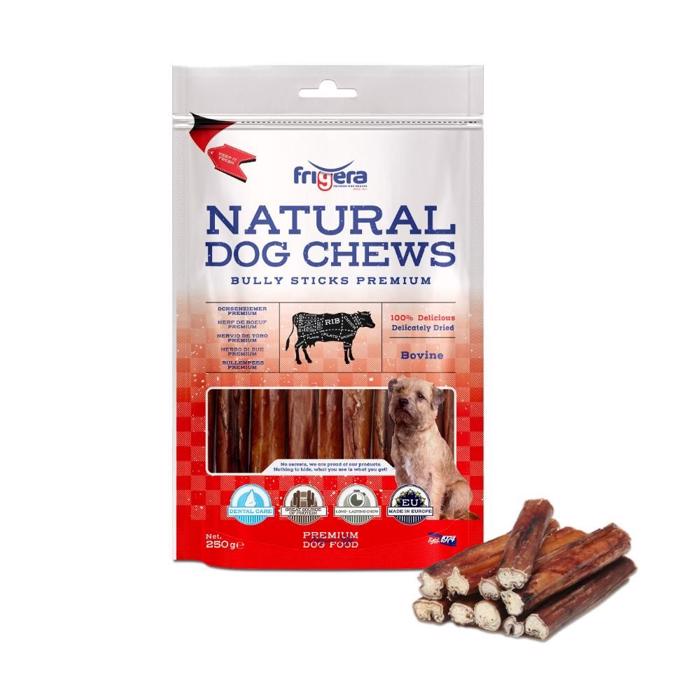 Frigera Natural Dog Chews Tyrepinnar Premium Bully 12cm 250g