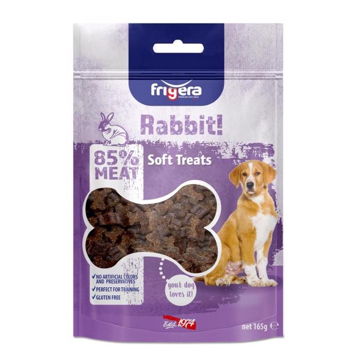Frigera Semi Moist Soft Grain Free Dog Treats with Rabbit 165g