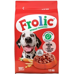Frolic komplett torrfoder med nötkött, morötter och spannmål 1,5 kg