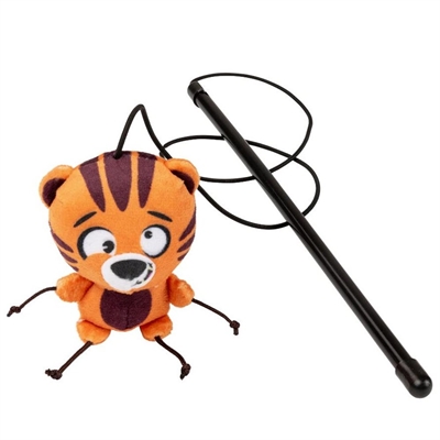 FuzzYard Cat Toy Noggins Retsticka Tigerdjuret Roarnaldo