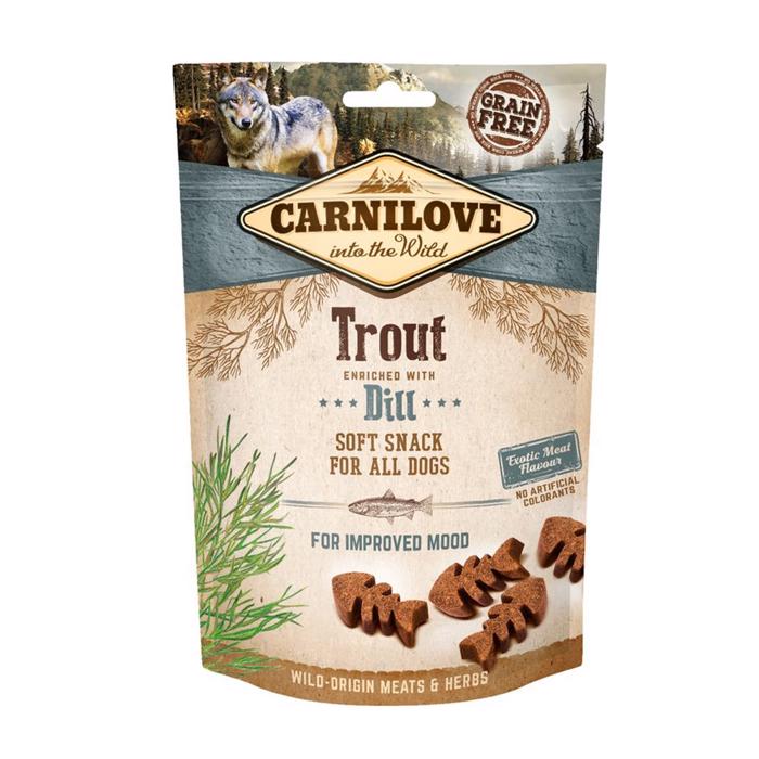 Mjuka godsaker med öring och dill från Carnilove