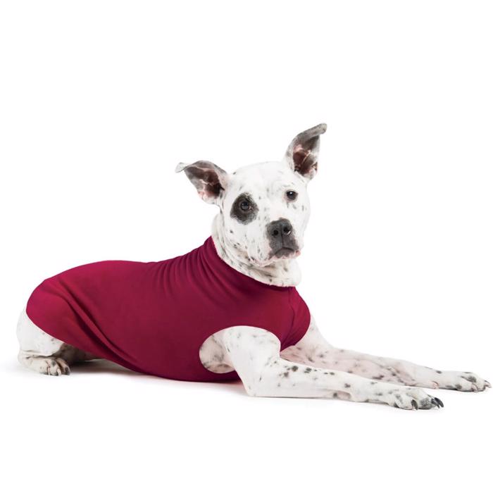 GoldPaw Dog Fleece Stretch Pullover Granat Röd