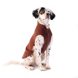 GoldPaw Dog Fleece Stretch Pullover ChestNut Brown