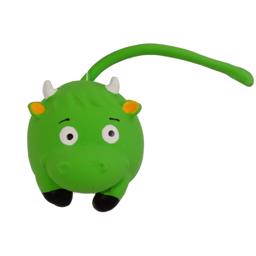 Latexboll med Tail Evergreen Green Bull