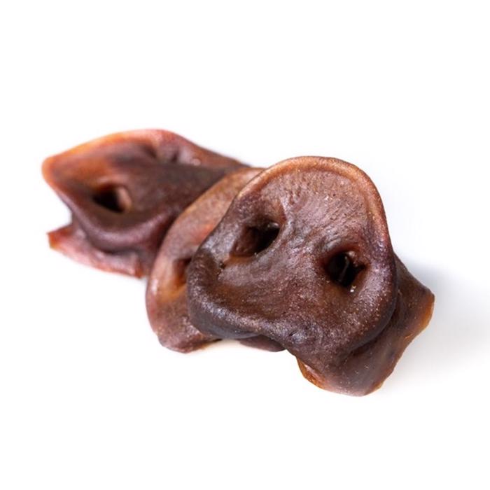 TreatEaters Pig Snouts Black Large Naturliga Gristryne Från EU 4st
