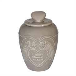 Happy House Memorial Collection Urna För Din Himmelhund Beige