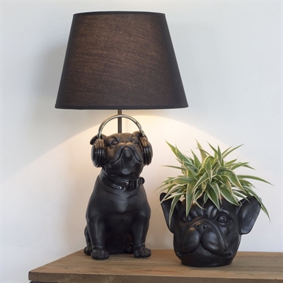 Happy House Svart Designer Kruköverdrag Fransk Bulldog
