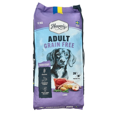 Heavenly Adult Spannmålsfritt Hundfoder Good Stuff Lamb 12kg