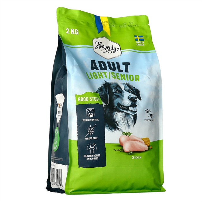 Heavenly Adult Spannmålsfri Hundfoder Light Senior 2kg