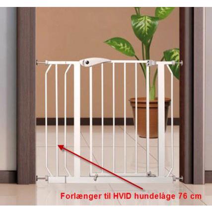 Hundgrind VIT 76 cm hög - Extra förlängare