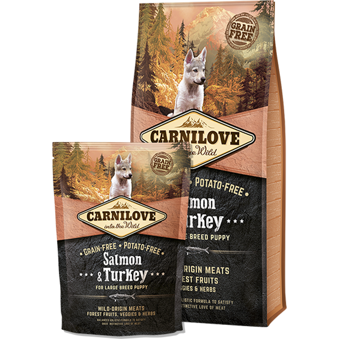 Hundfoder Carnilove Lax och Turkiet Store raser