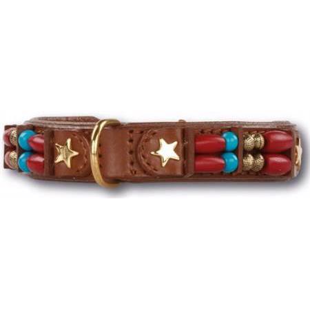 Handgjort designerhalsband med indiansk design