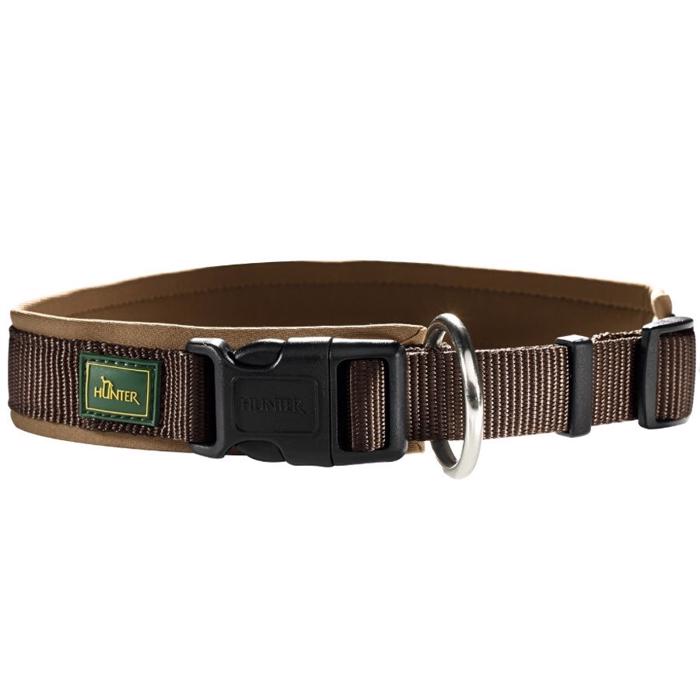Neopren Halsband från Hunter i färgen brun caramel