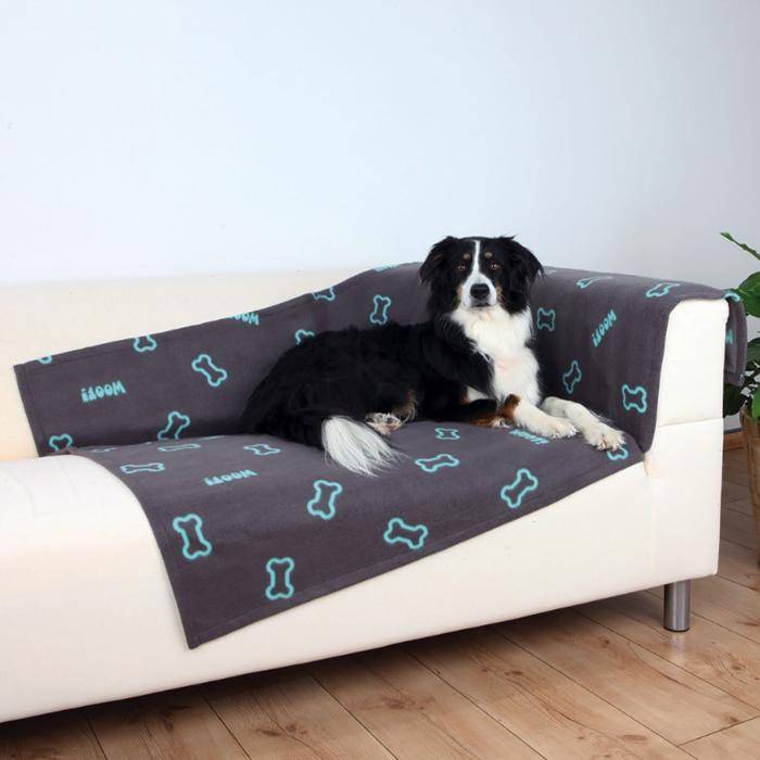 Hundfilt i mjuk fleece Barney taupe