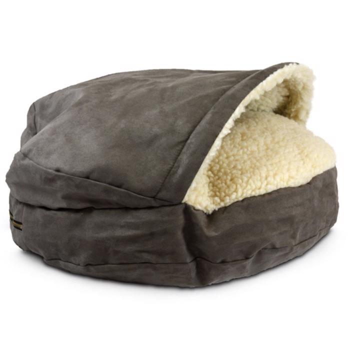 Dog Sleeping Cave SnooZer Mysig mörk choklad