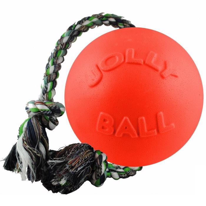 Original Jolly Ball punkteringsfritt gummi med rep