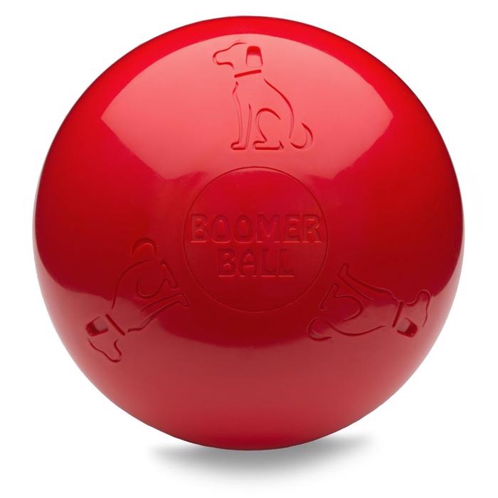 Boomer Ball Den berömda hållbara hundbollen RÖD