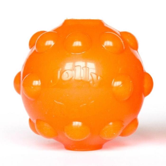 JollyBall Halvhård hundboll med knoppar