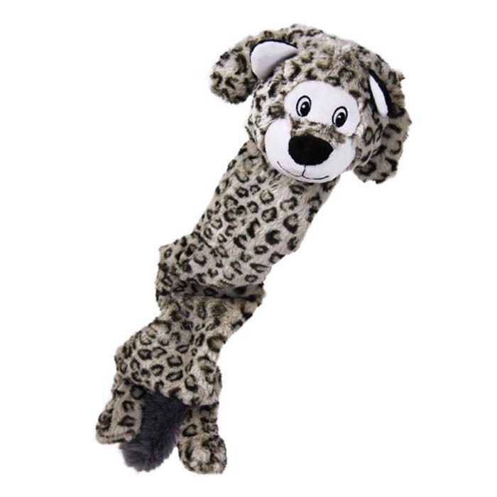 Hundleksak från KONG Plysch leopard med resår